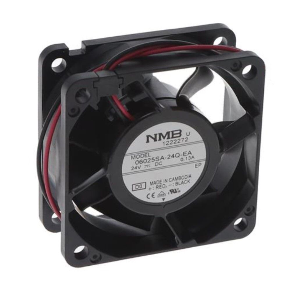 06025SA-24Q-EA-D0, 60x60x25mm 24VDC 0.10A 2 Kablolu Fan