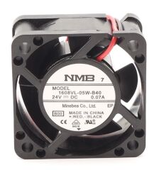 1608VL-05W-B40-B00, 40x40x20mm 24VDC 0.07A 2 Kablolu Fan