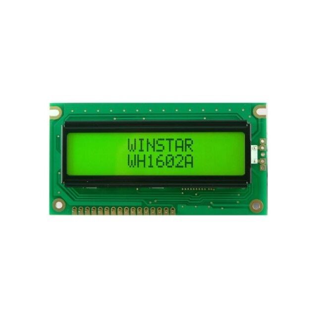 WH1602A-YYH-CTK, 2x16 Karakter Yeşil LCD