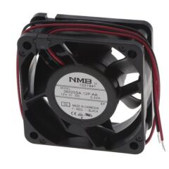06025SA-12P-AA-D0, 60x60x25mm 12VDC 0.22A 2 Kablolu Fan