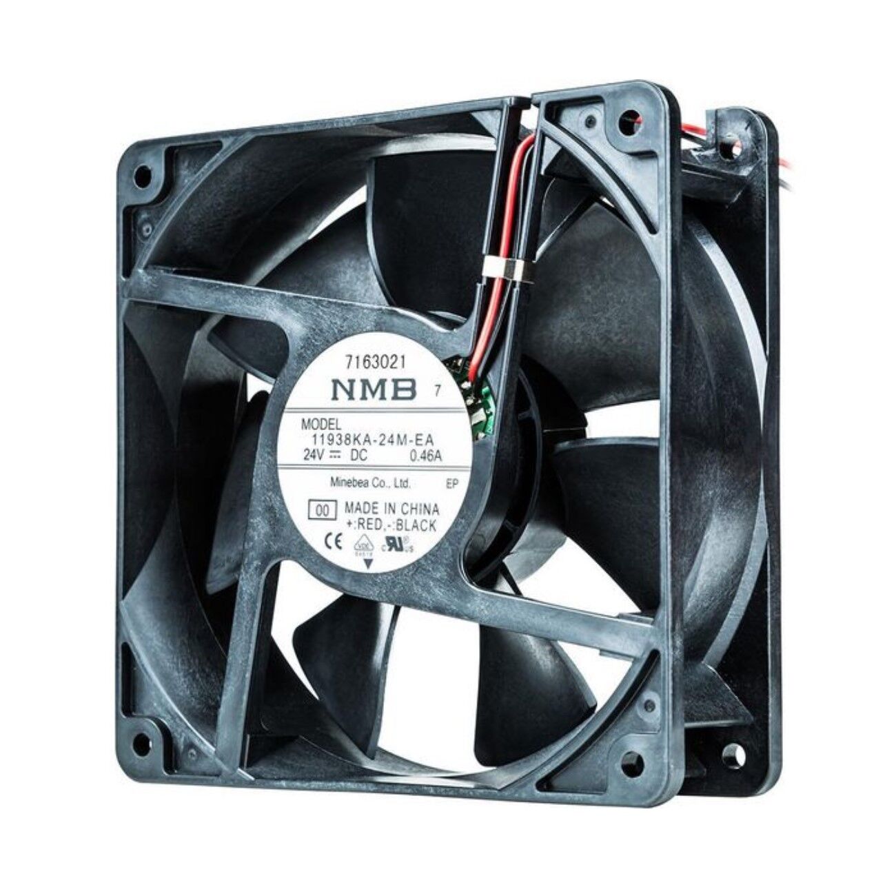 11938KA-24M-EL-00, 119x119x38mm 24VDC 0.46A 3 Kablolu Fan