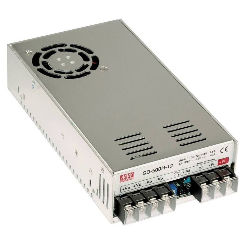 SD-500H-48, 72-144Vin 48Vout 10.5A 500W DC/DC Konvertör, Mean Well