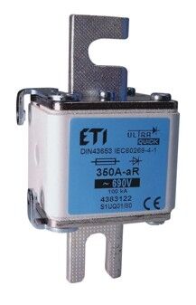 ETI 004383713, NH1 690V 80A aR Ultra Quick Sigorta