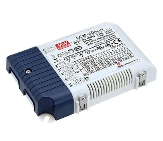 LCM-40, Seçilebilir Sabit Akım Dimedilebilir LED Sürücü, Mean Well
