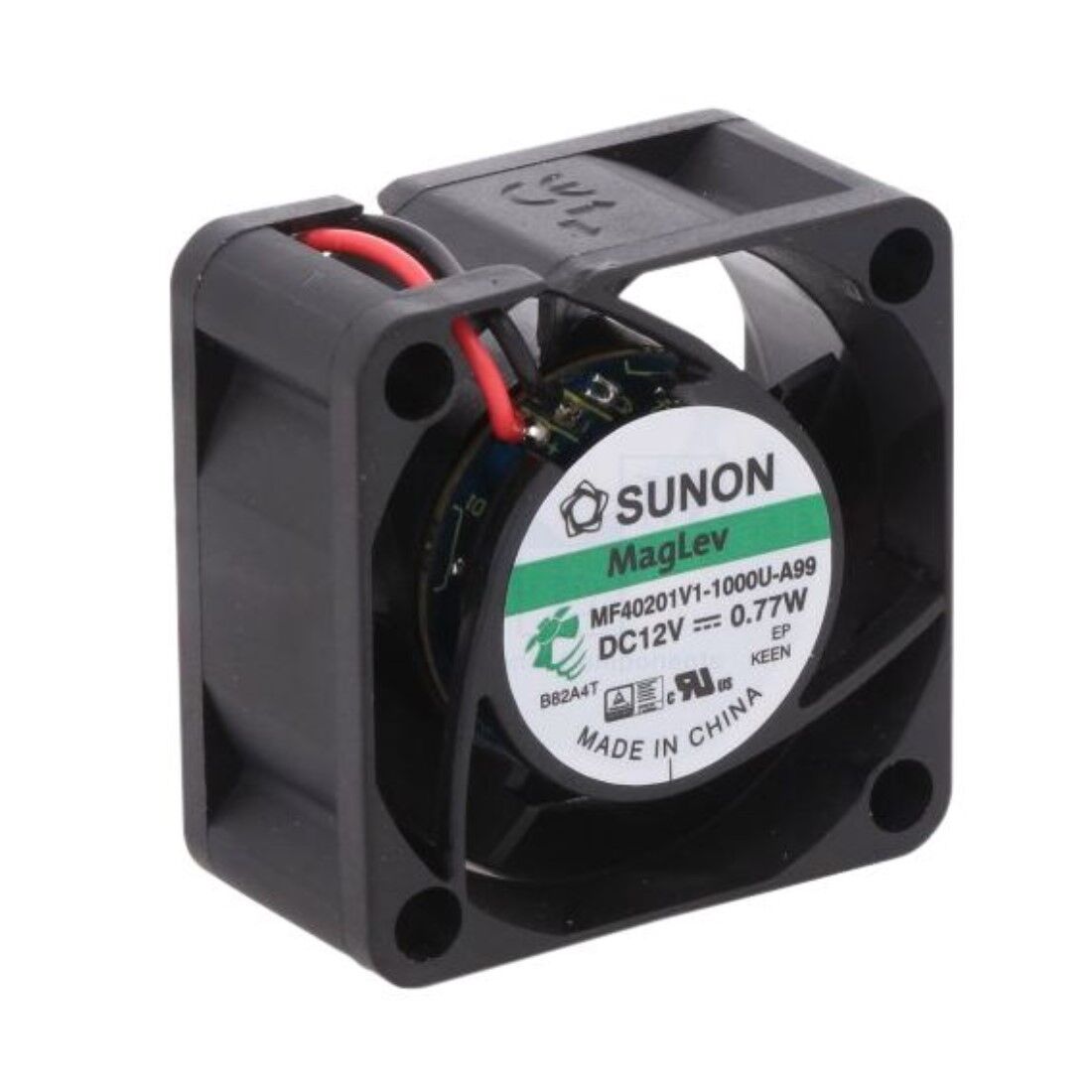 MF40201V1-1000U-A99, 40x40x20mm 12VDC 0.77W 2 Kablolu Fan