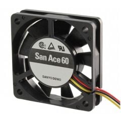 109P0612M601, 60x60x20mm 12VDC 0.13A 3 Kablolu Fan