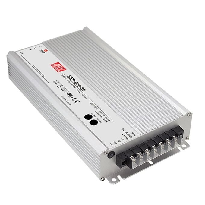 HEP-600-12, 12VDC 40.0A 480W Güç Kaynağı, Mean Well