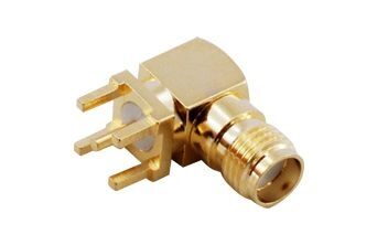 SMA213, SMA Ters Dişi 90' PCB Tip Konektör