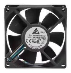 AUB0812VH-SP00, 80x80x25mm 12VDC 0.41A 4 Kablolu Fan