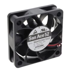 9GA0524H7002, 52x52x15mm 24VDC 0.03A 2 Kablolu Fan