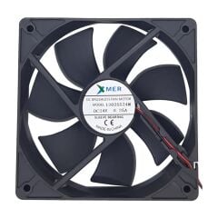 Xmer 12025S24H, 120x120x25mm 24VDC 0.40A 2 Kablolu Fan