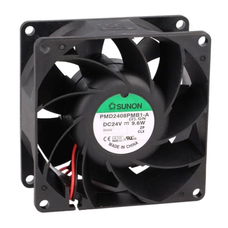 PMD2408PMB1-A(2).GN, 80x80x38mm 24VDC 9.6W 2 Kablolu Fan