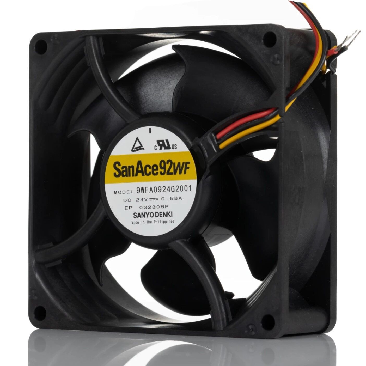 9WFA0924G2001, 92x92x32mm 24VDC 0.58A 3 Kablolu Fan