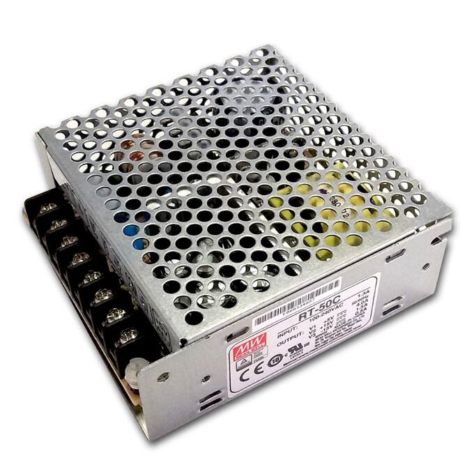 RT-50C, 5V/±15V Çıkış 50W Güç Kaynağı, Mean Well