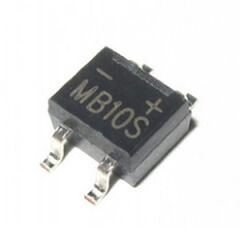 MB10S-0.5A, 1000V 500mA SMD-4 Köprü Diyot