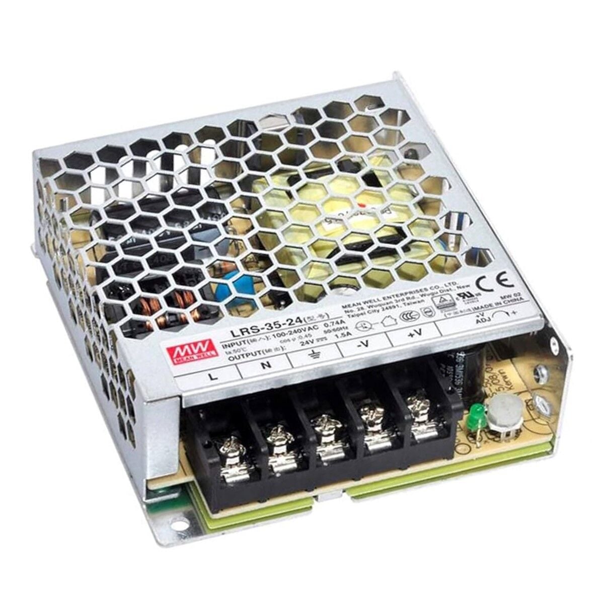 LRS-35-36, 36VDC 1.0A 36W Güç Kaynağı, Mean Well