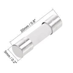 Holly 50CT-032H, 5x20mm 3.15A 250V (T) Gecikmeli Porselen Sigorta