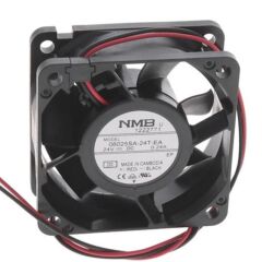 06025SA-24T-EA-D0, 60x60x25mm 24VDC 0.24A 2 Kablolu Fan