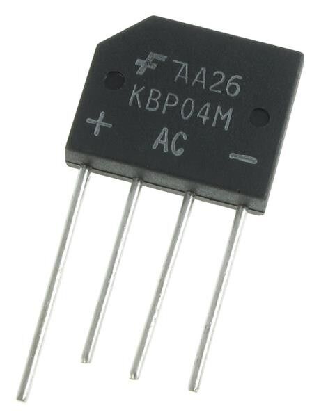 KBP04M, 400V 1.5A SIP-4 Köprü Diyot