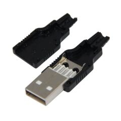 AF264A, USB Soket A Tip Erkek Seyyar Kapaklı