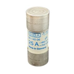 SIBA 5014006.25, 22x58mm 690V 25A gR Porselen Sigorta