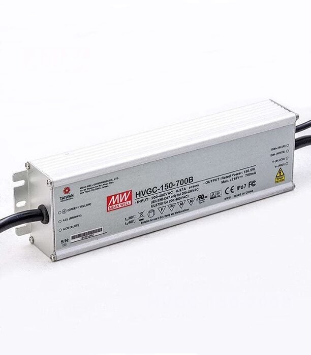 HVGC-150-350B, 350mA 150W Dimlenebilir LED Sürücü, Mean Well