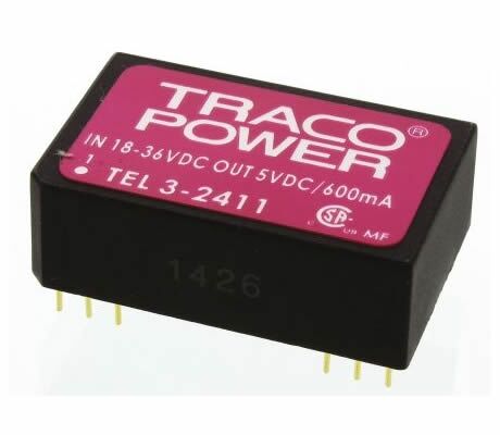 TEL 3-2411, 18-36Vin 5Vout 600mA 3W DC/DC Konvertör