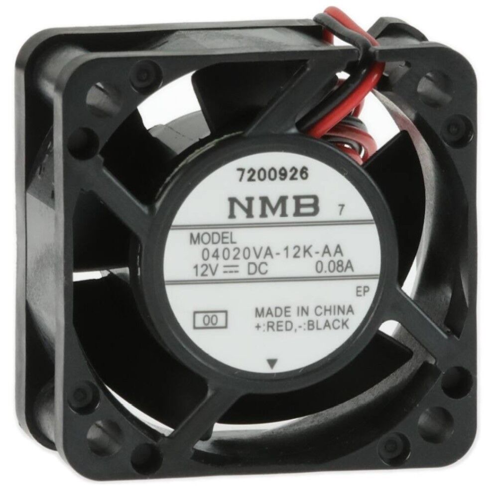 04020VA-12K-AA-00, 40x40x20mm 12VDC 0.08A 2 Kablolu Fan