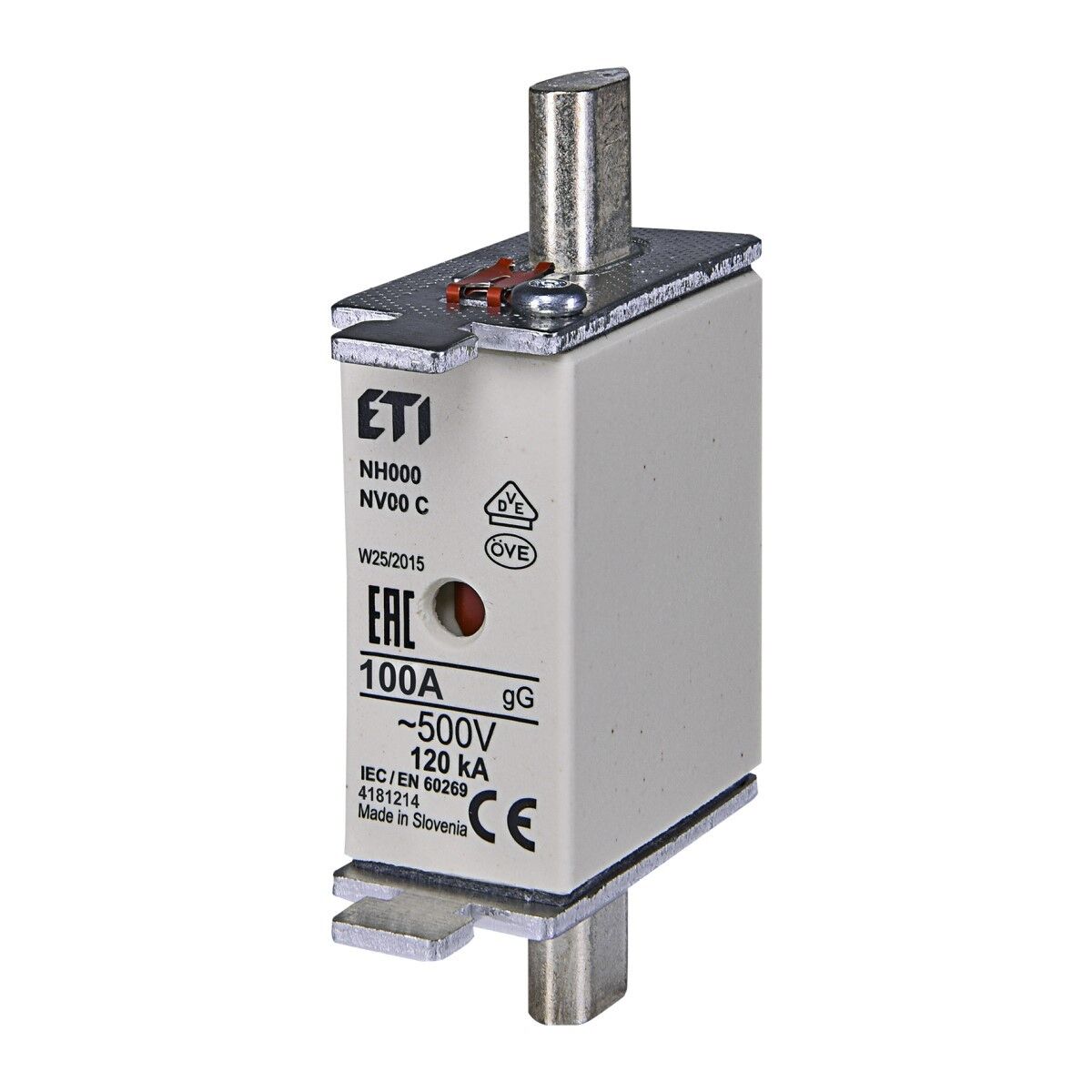 ETI 004181215, NH000 500V 125A gG Bıçaklı Sigorta