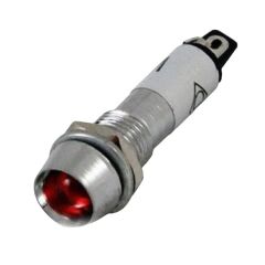 AF225-12K, 12VDC 8mm Sinyal Lambası (Kırmızı)