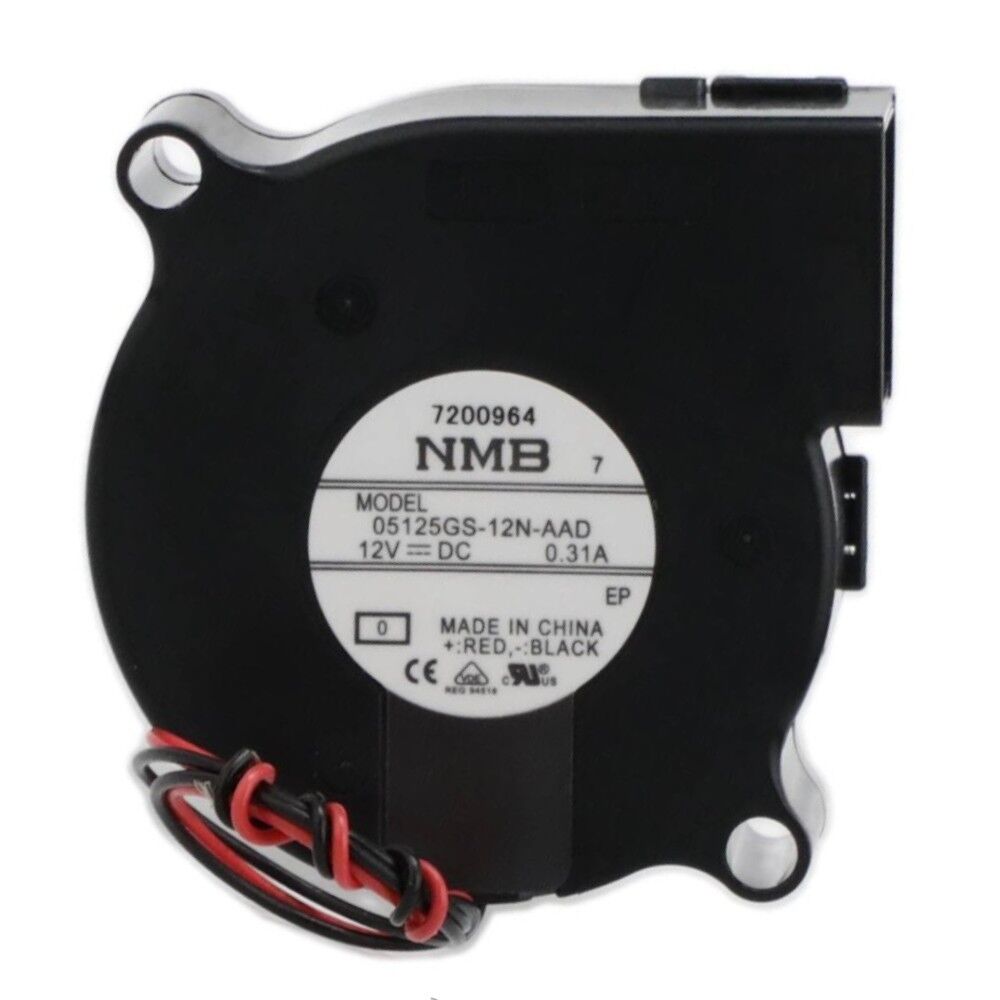 05125GS-12N-AAD-0, 51x51x25mm 12VDC 0.31A 2 Kablolu Salyangoz Fan