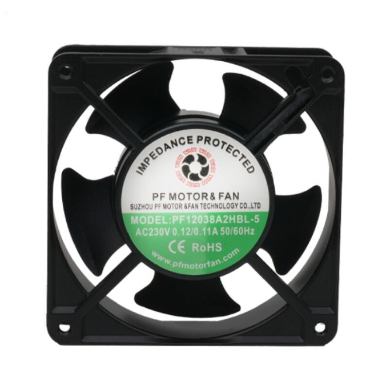 PF12038A2HBL-5, 120x120x38mm 230VAC 0.12A 19W Fan