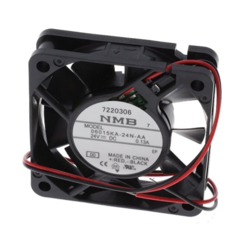 06015KA-24N-AA-00, 60x60x15mm 24VDC 0.13A 2 Kablolu Fan