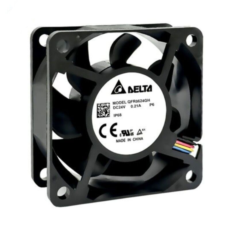 QFR0624GHP6, 60x60x25mm 24VDC 0.21A 4 Kablolu Fan