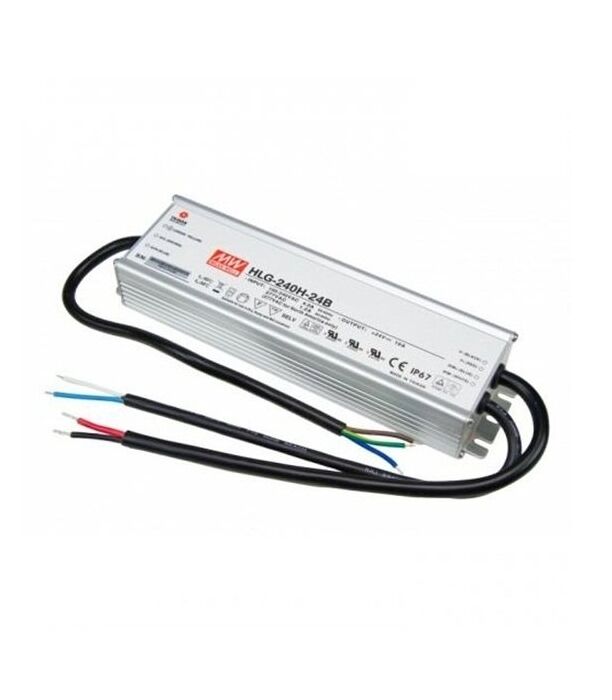 HLG-240H-15B, 15V 15A 225W Dimedilebilir LED Sürücü, Mean Well