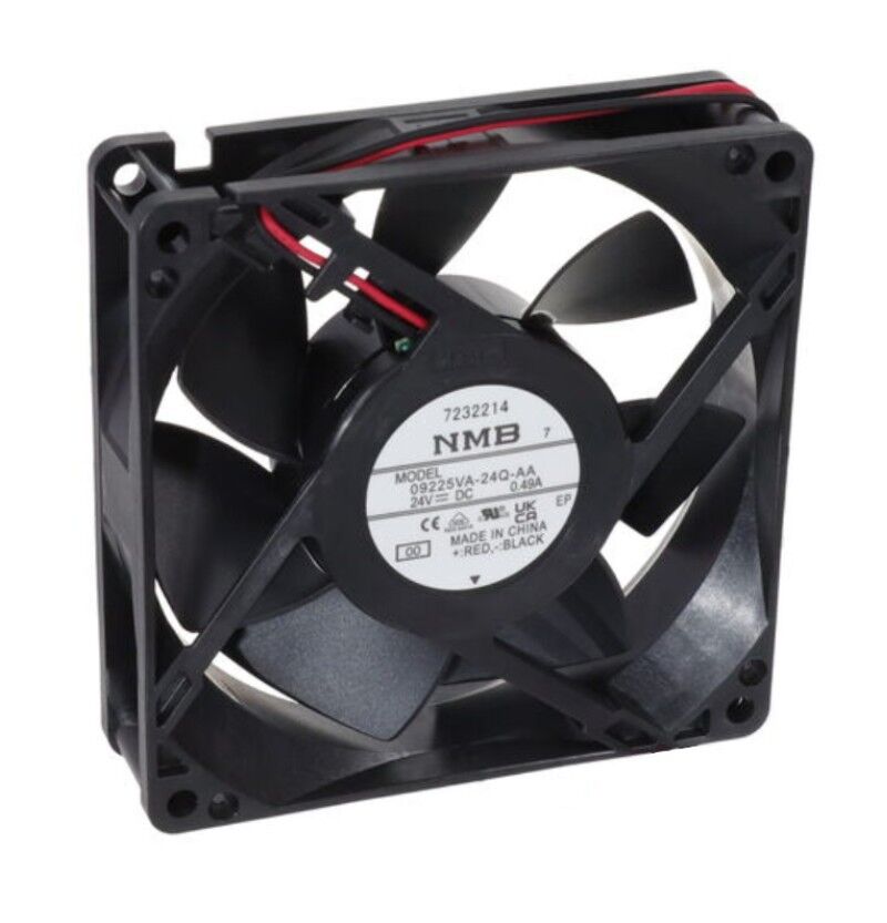 09225VA-24Q-AA-00, 92x92x25mm 24VDC 0.49A 2 Kablolu Fan