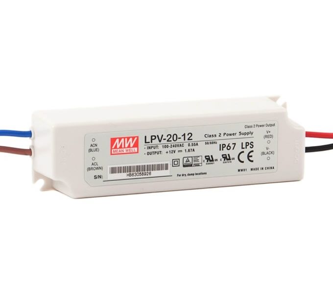 LPV-20-5, 5VDC 3.00A Sabit Voltaj Ekonomik LED Sürücü, Mean Well