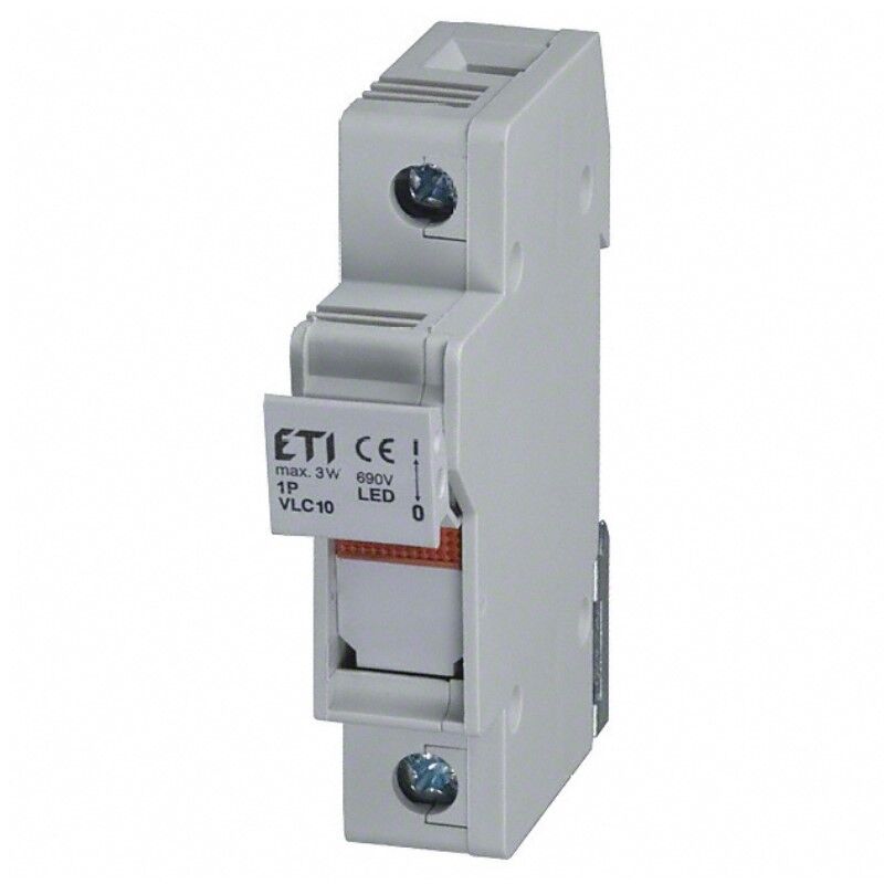 ETI 002541100, 1P 10x38mm Ray Montaj LED'li Sigorta Yuvası
