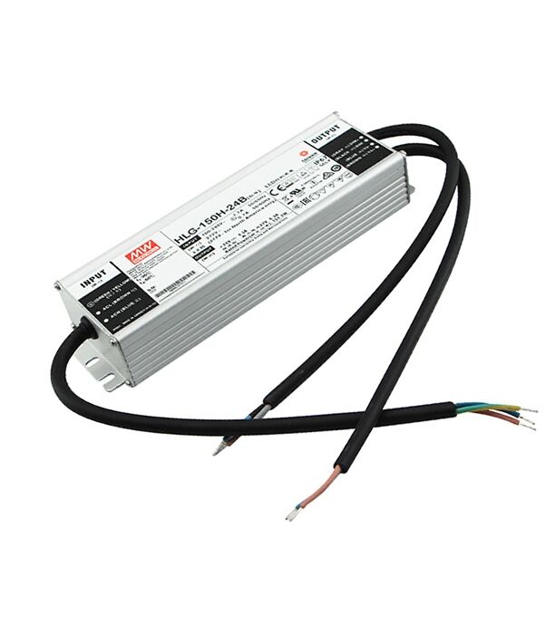 HLG-150H-24B, 24VDC 6.3A 151W Dimedilebilir LED Sürücü, Mean Well
