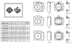 SPRH124-3R3N, 3.3µH 10.40A 12x4.5mm SMD Power Bobin