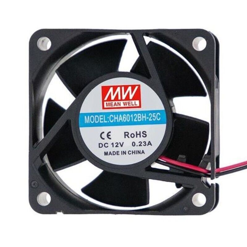 CHA6024BH-25D, 60x60x25mm 24VDC 0.25A 2 Kablolu Fan, Mean Well
