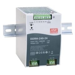 DDRH-240-12, 12VDC 16.7A Ray Montaj DC/DC Konvertör, Mean Well