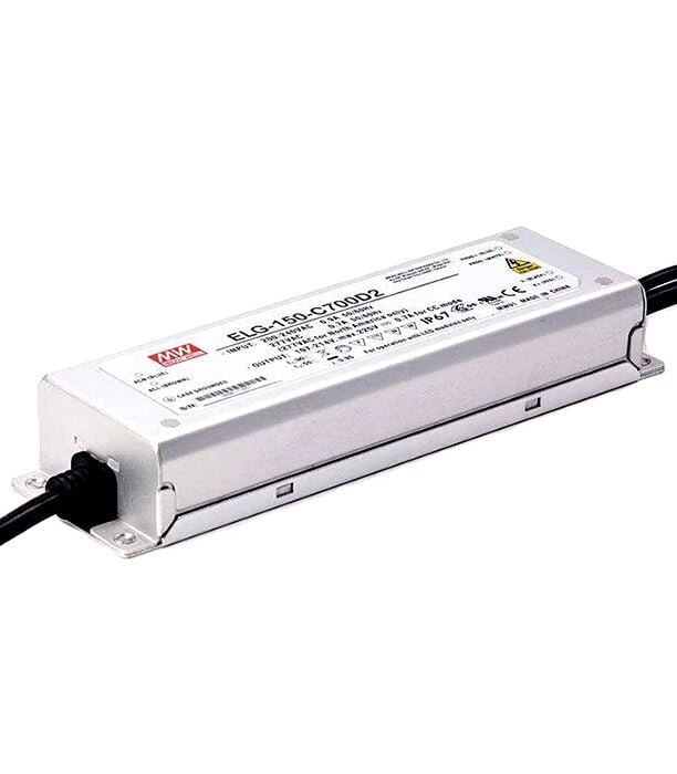 ELG-150-C700D2, 700mA 150W Zaman Ayarlı Dimedilebilir LED Sürücü, Mean Well
