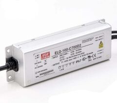 ELG-100-C700D2, 700mA 100W Zaman Ayarlı Dimedilebilir LED Sürücü, Mean Well