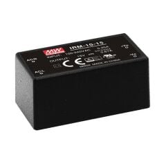 IRM-10-24, 24VDC 10W 0.42A PCB Tip AC/DC, Mean Well