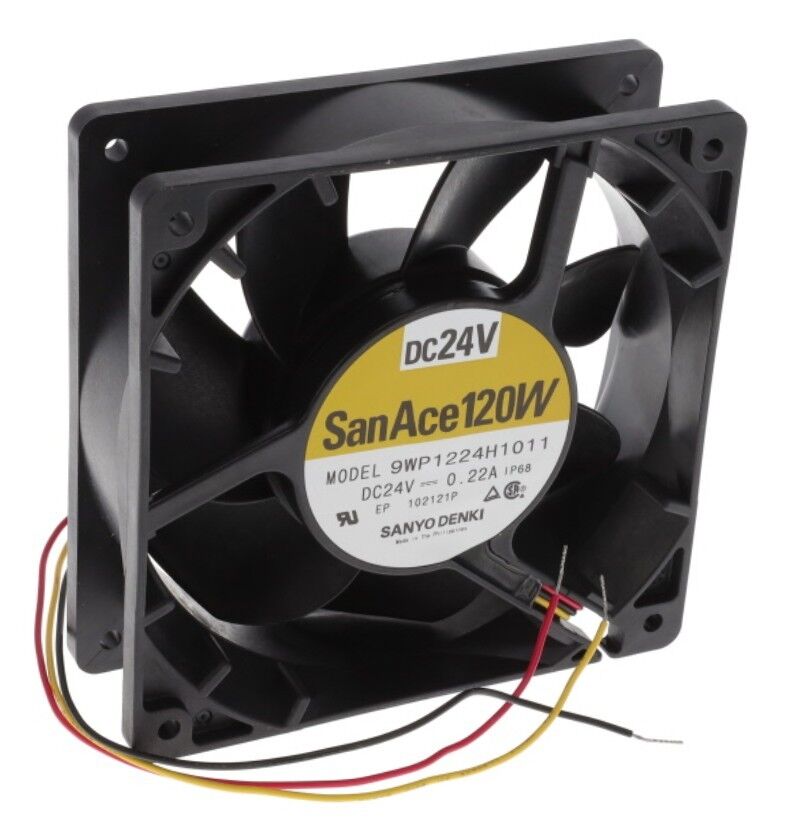 9WP1224H1011, 120x120x38mm 24VDC 0.22A 3 Kablolu Fan
