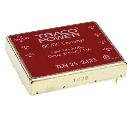 TEN 25-2423, 18-36Vin ±15Vout ±1A 30W DC/DC Konvertör
