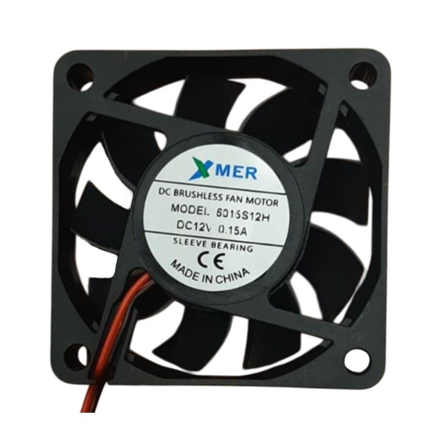 Xmer 6015S12M, 60x60x15mm 12VDC 0.15A (4200rpm) 2 Kablolu Fan