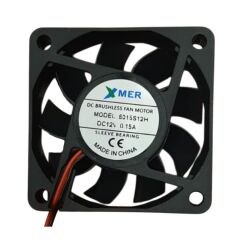 Xmer 6015S12M, 60x60x15mm 12VDC 0.15A (4200rpm) 2 Kablolu Fan