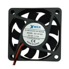 Xmer 6015S12M, 60x60x15mm 12VDC 0.15A (4200rpm) 2 Kablolu Fan